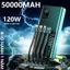 【tặng dây sạc nhanh】Sạc dự phòng 50000mAh sạc nhanh120W pin dung lượng lớn có dây cắm nhiều điện thoại