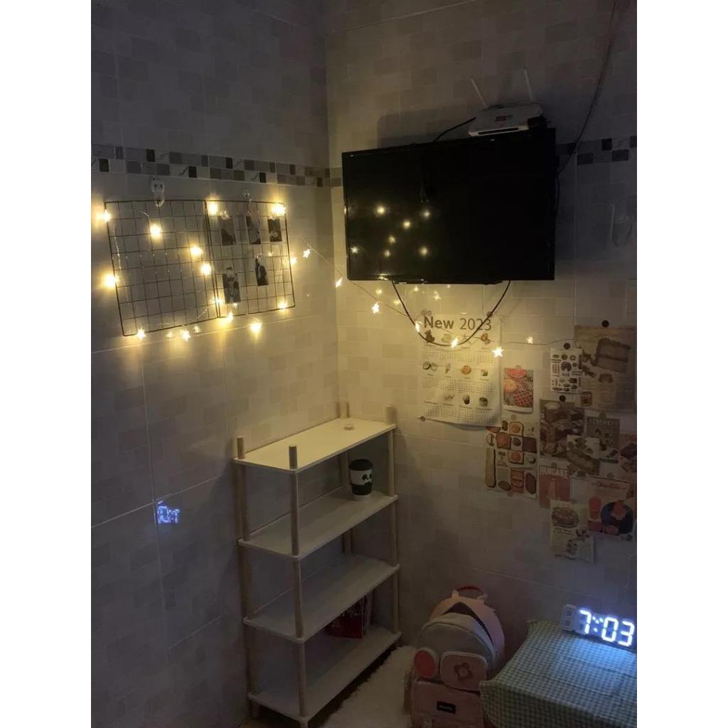 Kệ gỗ decor NHU Y DECOR 4 tầng kệ đa năng lắp ráp đơn giản phong cách hàn quốc Kệ gỗ phòng ngủ phòng khách nhà bếp