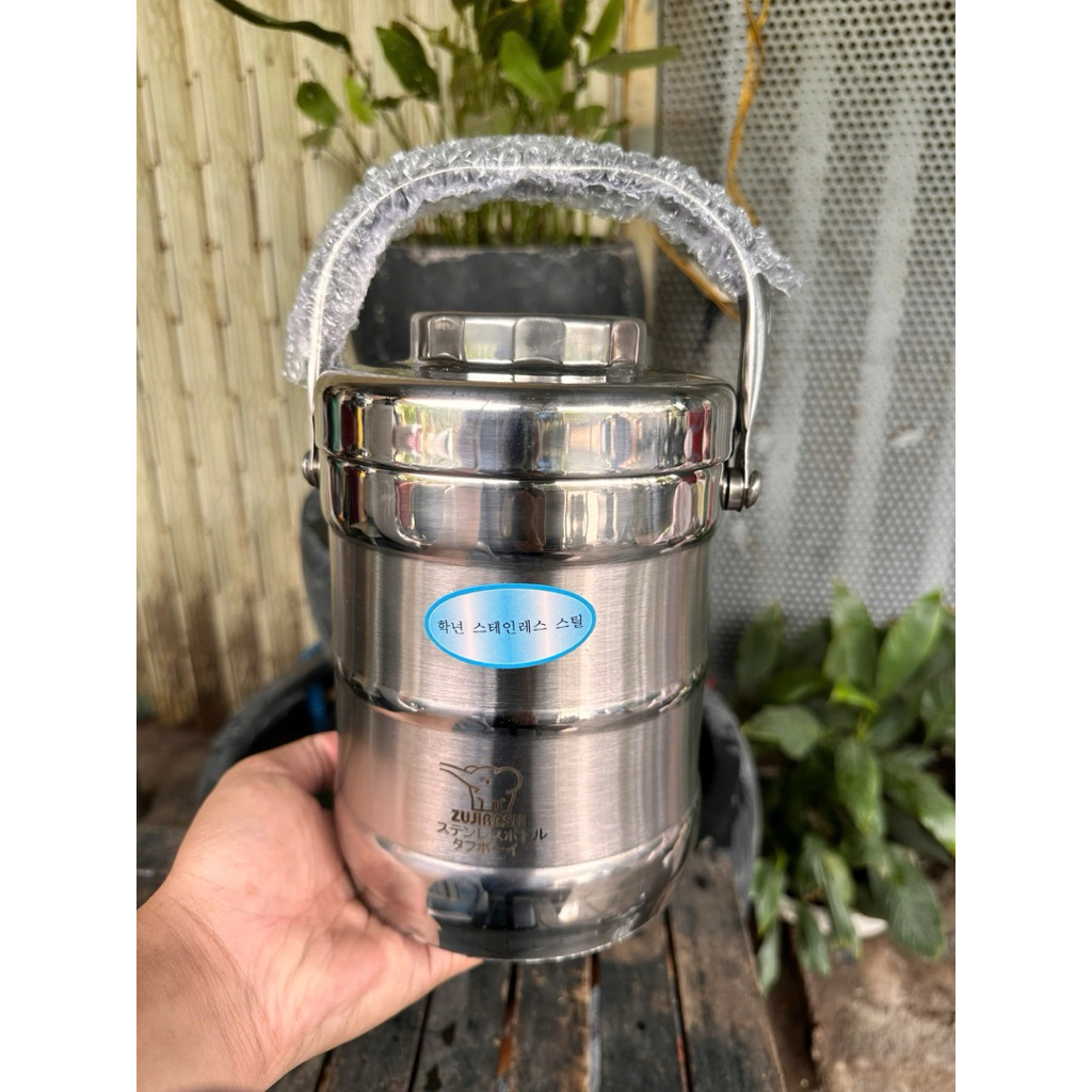 Cà Mên Inox Cao Cấp 3 NGĂN – Hộp Đựng Cơm Inox Nhiều Ngăn, Quai Xách ...