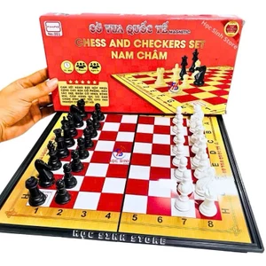Bộ bàn cờ vua AiHao size lớn có nam châm, chi tiết sắc nét, cao cấp