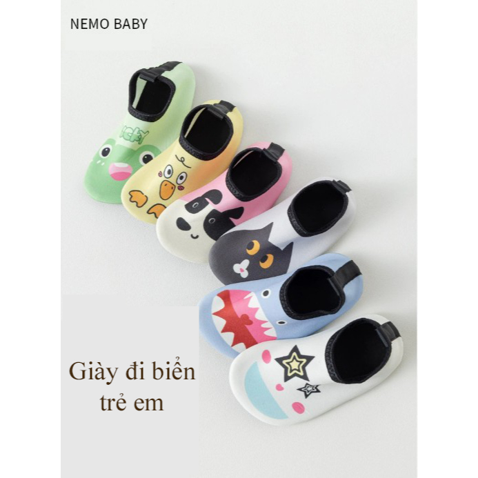 (Mua Tăng 1-2 size)Giày đi biển trẻ em, vớ đi biển em bé, giày lặn con nít, vớ lặn trẻ em