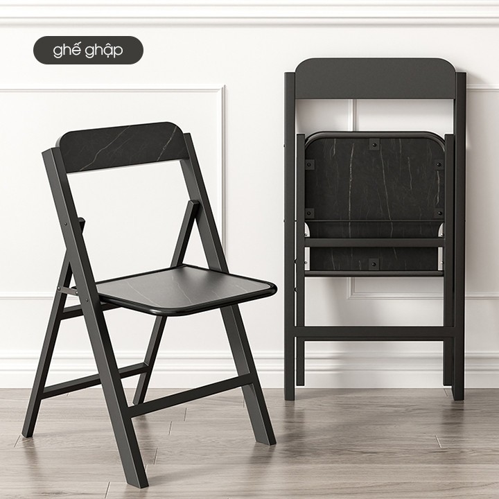 Ghế gấp Gỗ MDF lõi xanh chống nước ,chống xước, chống cong vênh, khung thép phun sơn tĩnh điện chống han dỉ HM1000