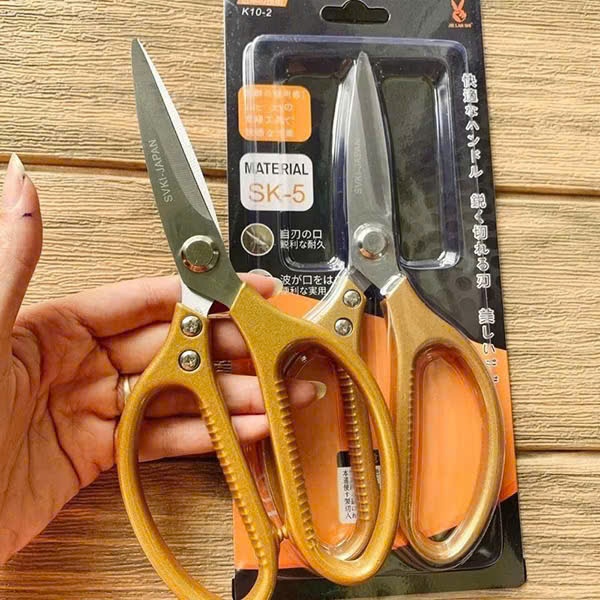 Kéo vàng cắt gà đa năng SK5 JAPAN, kéo cắt đồ dùng siêu bền, kéo nội địa Nhật cao cấp