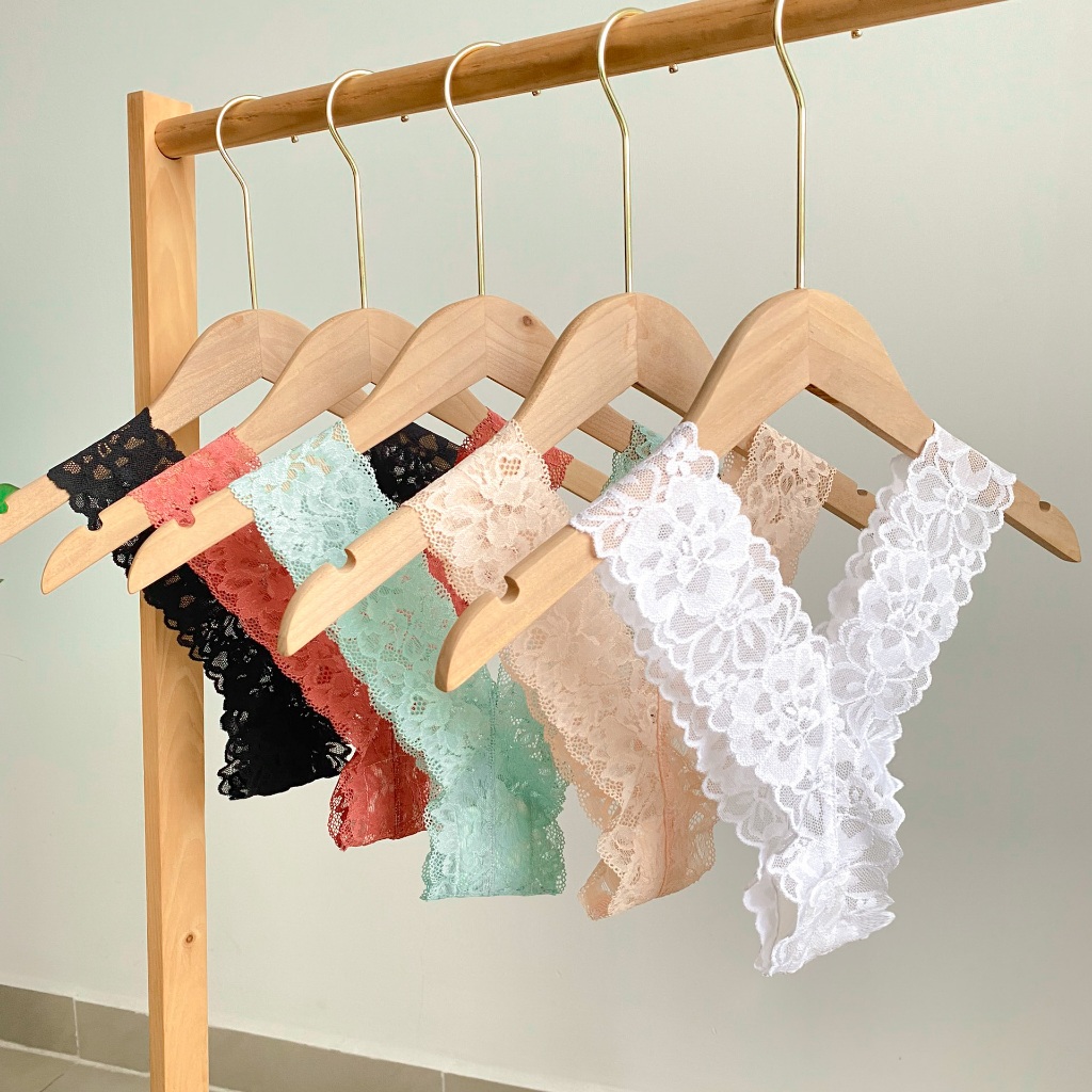 Quần lót lọt khe ren nữ không lộ viền co giãn tốt mềm mát mùa hè gợi cảm cao cấp màu trơn Me ME LINGERIE