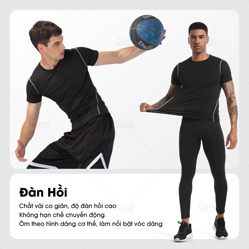 Áo Thun Giữ Nhiệt Tay Ngắn Combat Pro - Áo Thun Nam Tập Gym Cao Cấp,  Chơi Thể Thao - AoThunTheThao-AoTayNgan