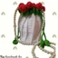 Túi hoa hồng đeo chéo, rosebag M9 - handmade len - crochet