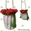Túi hoa hồng đeo chéo, rosebag M9 - handmade len - crochet