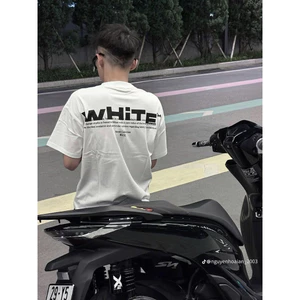 Áo Thun White Unisex Chất Vải Cotton Dày Dặn Form Rộng Full Tag Mac