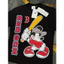 Áo Thun Hoạt Hình Mickey Mouse Chất Vải Cotton Dày Dặn Unisex Nam Nữ