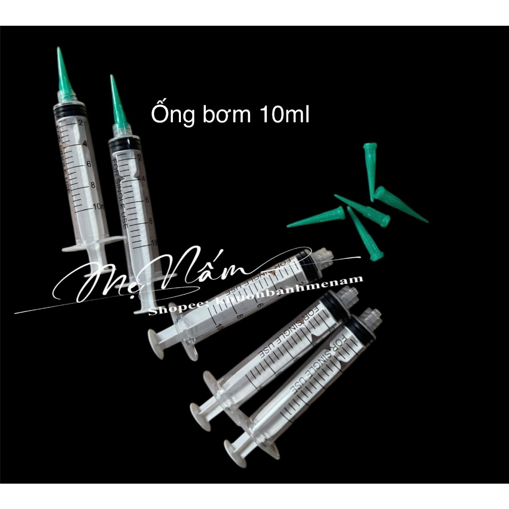 Combo 3 ống bơm đầu xanh 10ml