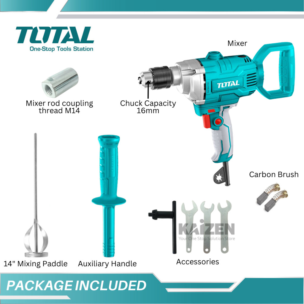 Máy khoan trộn sơn 1100W Total TD61106 | Shopee Việt Nam
