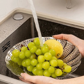 Xửng hấp inox Cao cấp có chân Chubby Chef dùng hấp cách thủy để ráo nước trái cây 3 kích cỡ chân đế hấp bánh hấp đa năng