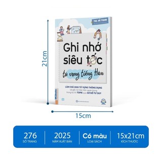 Sách - Ghi nhớ siêu tốc Từ vựng Tiếng Hàn
