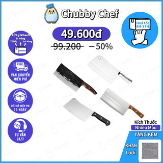 Dao inox Cao cấp chặt xương Bốn phong cách dao thái thịt lưỡi dao siêu bén với công nghệ sản xuất nhiệt chân không