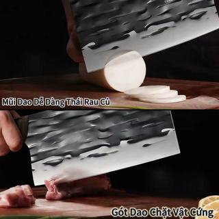 Dao inox Cao cấp chặt xương Bốn phong cách dao thái thịt lưỡi dao siêu bén với công nghệ sản xuất nhiệt chân không