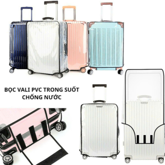 Túi Bọc Vali Trong Suốt PVC - Bảo Vệ Vali Toàn Diện, Chống Nước.