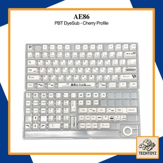 [ Song ngữ ] Keycaps Trắng Song Ngữ - PBT DyeSub - Cherry Profile