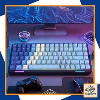 [ Xuyên Led ] Bộ Keycaps Snowstorm - PBT Double Shot, DyeSub - Cherry Profile