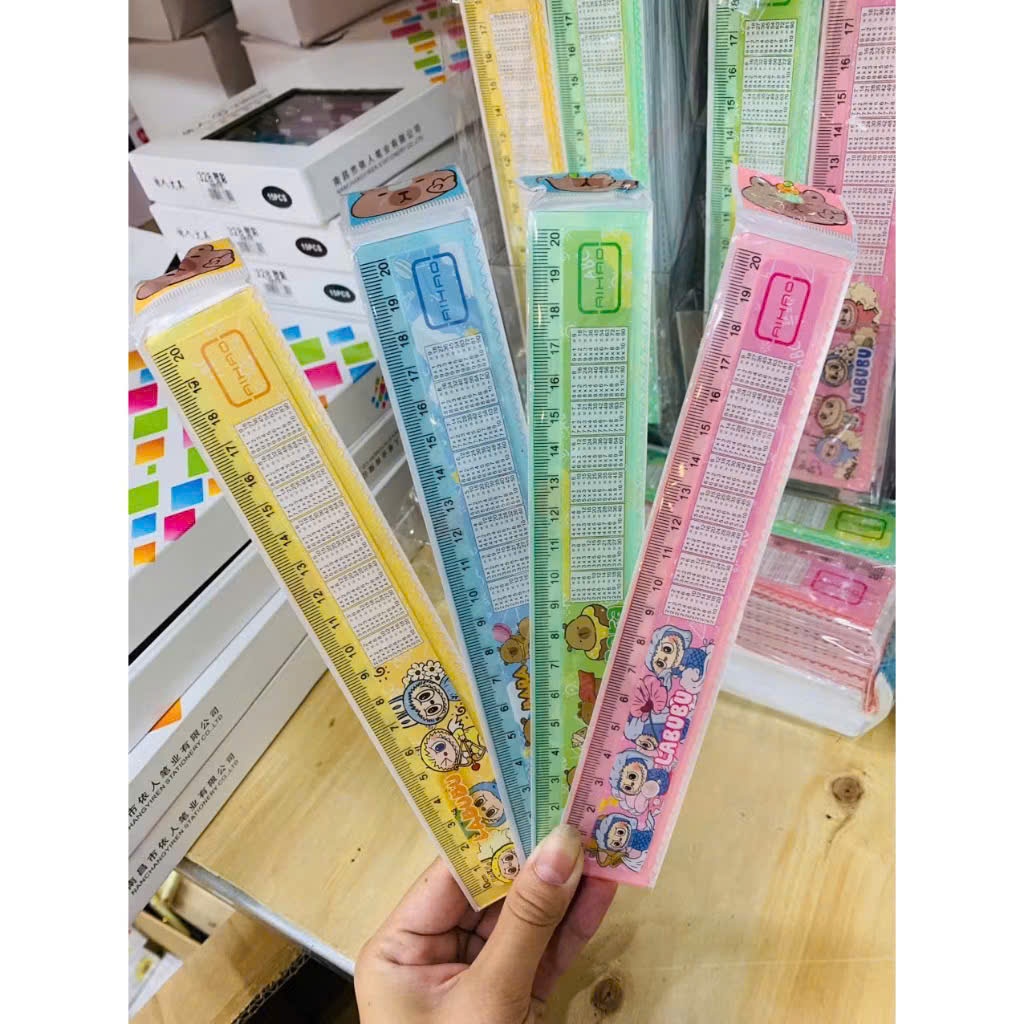 Thước kẻ có bảng Cửu Chương tiện lợi và dễ thương cho học sinh