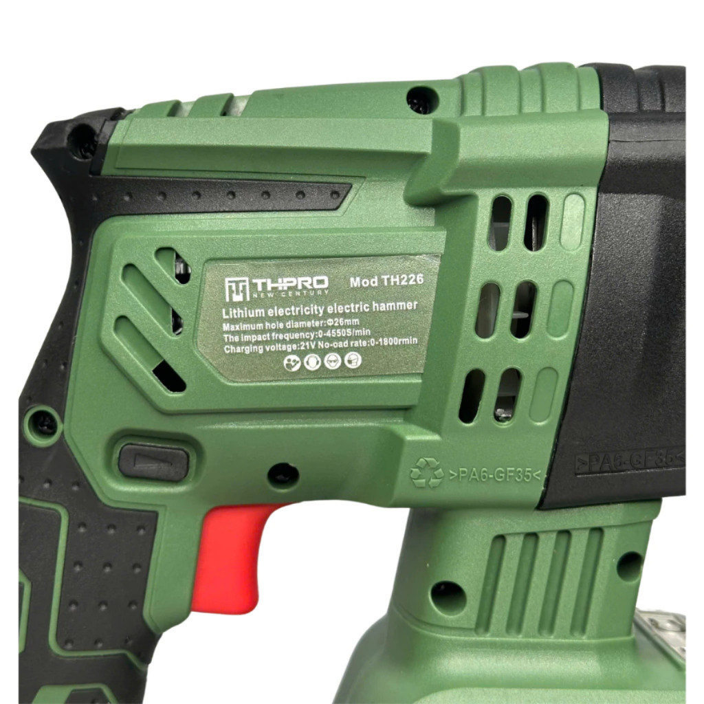 Máy Khoan Bê Tông Pin THPRO TH226 Động Cơ Không Chổi Than Lõi Đồng KÈM 1PIN 20CELL VÀ SẠC
