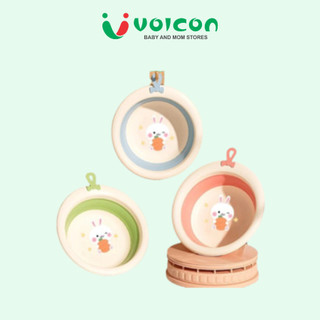 Chậu rửa mặt gấp gọn hình thú AC 30x30x9cm (gấp gọn 30x30x4cm)