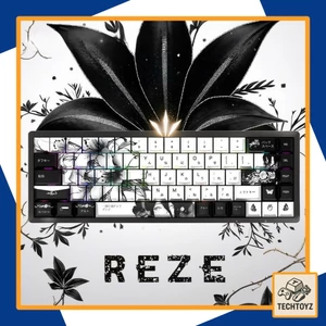 Keycap Reze Chainsaw Man - Xuyên Led - Side Print - PBT Double Shot, DyeSub - Cherry Profile
