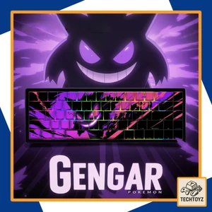 Bộ Keycaps Pokemon Gengar - PBT Double Shot, DyeSub - Cherry Profile