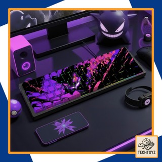 [ Xuyên Led ] Bộ Keycaps Pokemon Gengar - PBT Double Shot, DyeSub - Cherry Profile