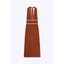 ZARA ĐẦM MAXI CỔ YẾM V.TRẮNG CỘT DÂY NÂU (250516068)