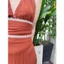 ZARA ĐẦM MAXI CỔ YẾM V.TRẮNG CỘT DÂY NÂU (250516068)