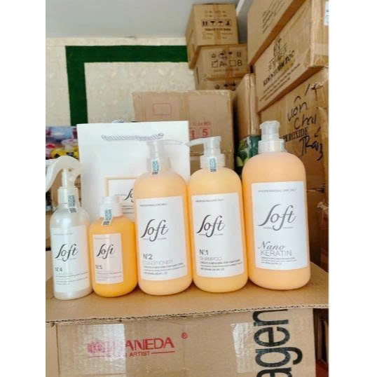 keratin tươi Soft Nature Nano Keratin phục hồi tóc nát 1000ml