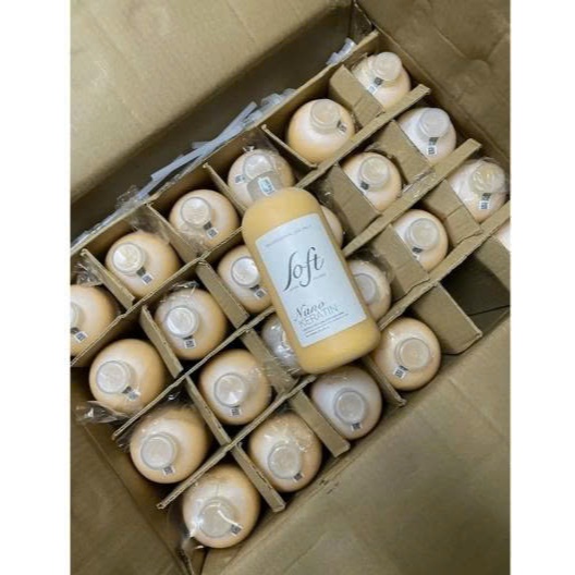 keratin tươi Soft Nature Nano Keratin phục hồi tóc nát 1000ml