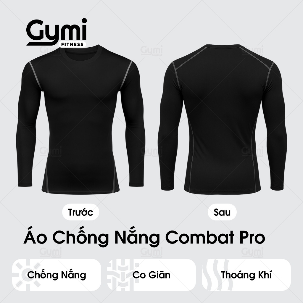 Áo Chống Nắng Tay Dài Thể Thao Nam Tập Gym Cao Cấp PRO COMBAT Bóng Đá Bóng Rổ Chơi Thể Thao - AoThunTheThao-AoTayDai