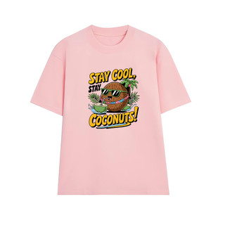 Áo thun oversize nam nữ Arttee mẫu Stay Cool Coconuts – Cotton 100% 250gsm, in bền đẹp