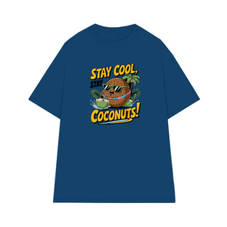 Áo thun oversize nam nữ Arttee mẫu Stay Cool Coconuts – Cotton 100% 250gsm, in bền đẹp