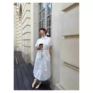 𝗡𝘂𝘀𝗼 - Đầm Linen sơ mi kèm THẮT EO