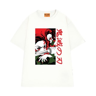 Áo Thun NGỐ TEE Anime Demon Slayer Movie Vô Hạn Thành Tanjiro và Nezuko Vải Cotton 75 Form Rộng
