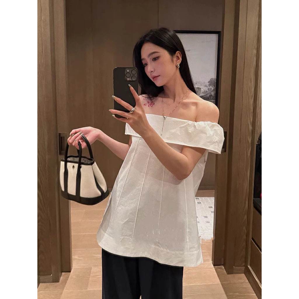 𝗡𝗲𝗹𝗹𝘆 𝗟𝗶𝗻𝗲𝗻 - Áo Linen trễ vai BEELY