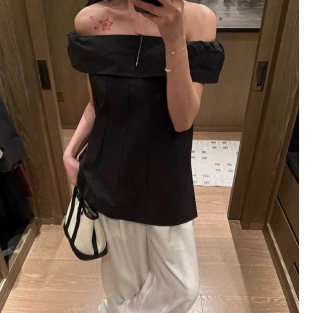 𝗡𝗲𝗹𝗹𝘆 𝗟𝗶𝗻𝗲𝗻 - Áo Linen trễ vai BEELY