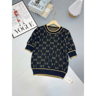 LT - Áo len nữ cộc tay dệt kim cổ tròn bo gấu free size 491