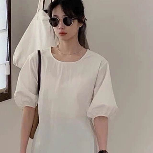 𝗠𝗶𝗿𝗮 𝗟𝗶𝗻𝗲𝗻- Áo Linen tay phồng chiết eo basic
