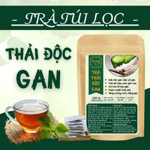 Trà Thải Độc Gan - Mát Gan, Hạ Mỡ Máu, Men Gan Cao, Xơ Gan, U Gan - Cà Gai Leo, Xạ Đen, Diệp Hạ Châu bịch 50 lọc