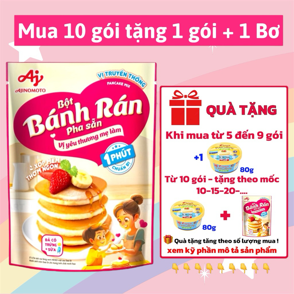 [10+1] Bột Bánh Rán Pha Sẵn Doraemon Hương Vị Truyền Thống 200g Chính ...