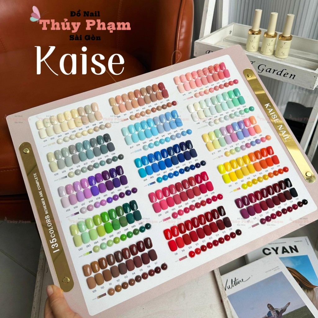 Set S n Gel KAISE 120 V 135 M u Cao C p Kh ng Ch a c T Non Toxic 