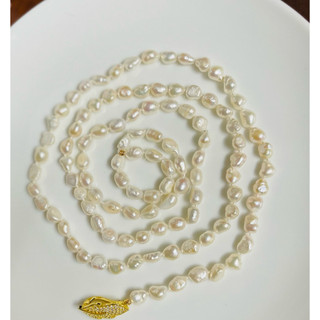 Chuỗi vòng cổ MS:2276VH ngọc trai nước ngọt tự nhiên dài 100vm.