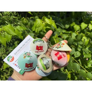 6 Móc khóa nón lá 5cm - 2 vị trí