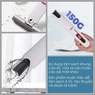 Cây Gạt Nước Lau Kính Cầm Tay Mini, Chổi Lau Bàn, Gương Nhà Tắm Siêu Sạch, Không Để Lại Vệt 25cm