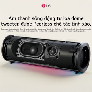Loa Bluetooth LG xboom Grab - GRAB.AVNMLBK, Loa bluetooth đến từ Peerless, AI Sound , AI Calibration, AI Lighting