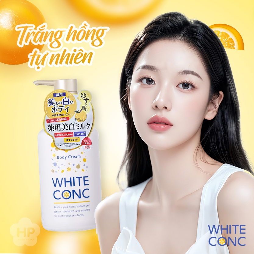 Sữa Dưỡng Thể Trắng Sáng Da Yuzu White Conc Body Milk Yuzu (Chai 500g)