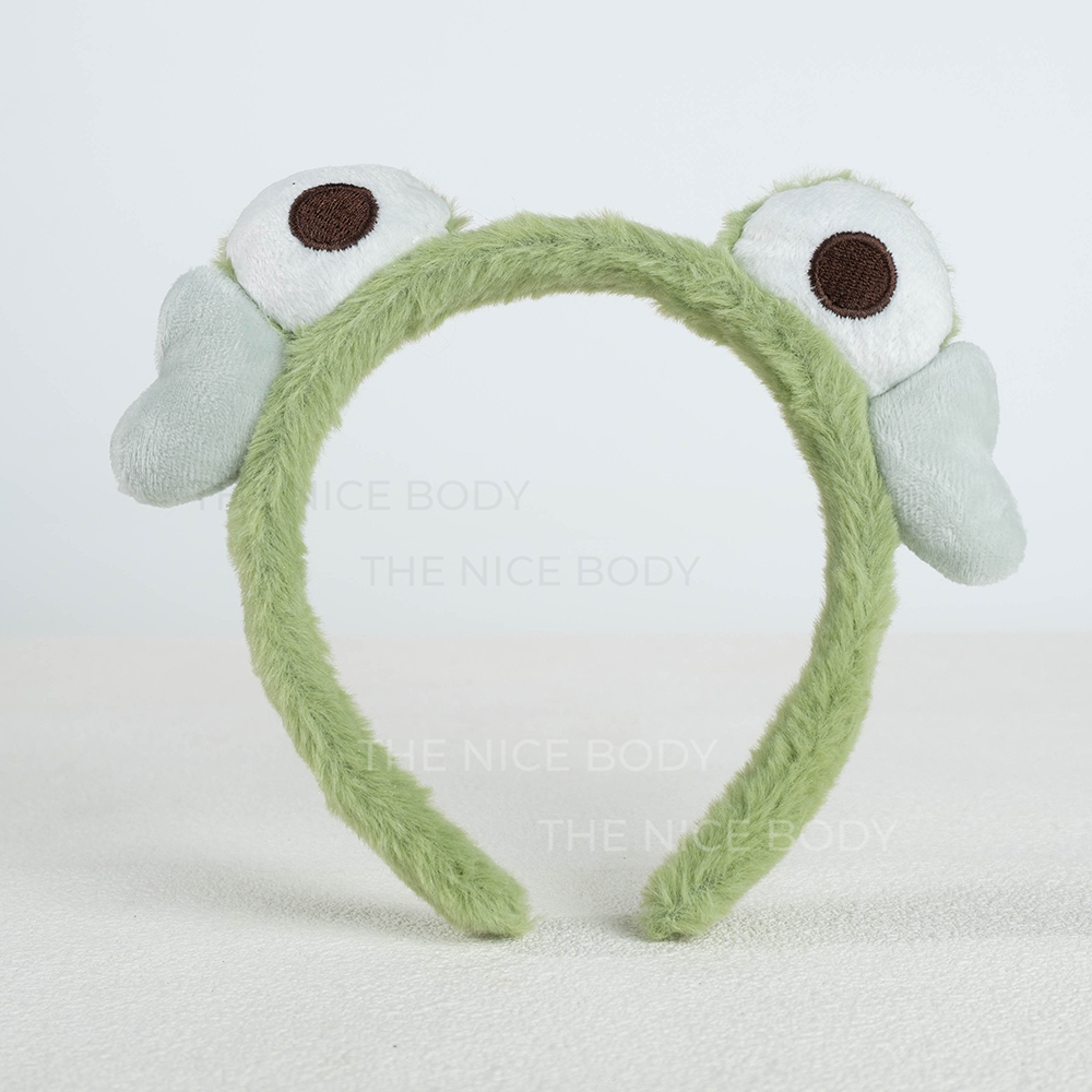 Băng Đeo Rửa Mặt Đeo Tay Jade&Leaf, Cài Tóc Bông Dày Tránh Nước Combo 3 Món Dễ Thương CHÚ ẾCH